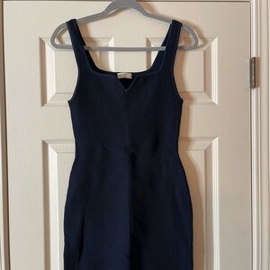 Aritzia Dark Blue Textured Mini Dress